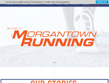 Tablet Screenshot of morgantownrunning.com